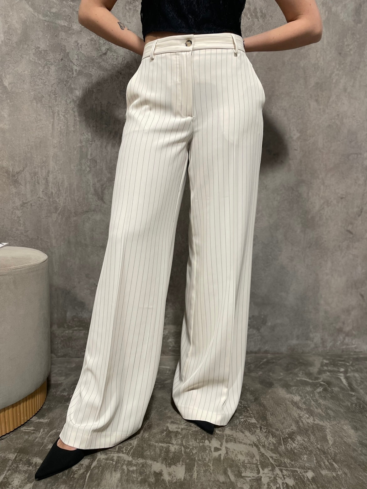 Pantalone Palazzo Gessato