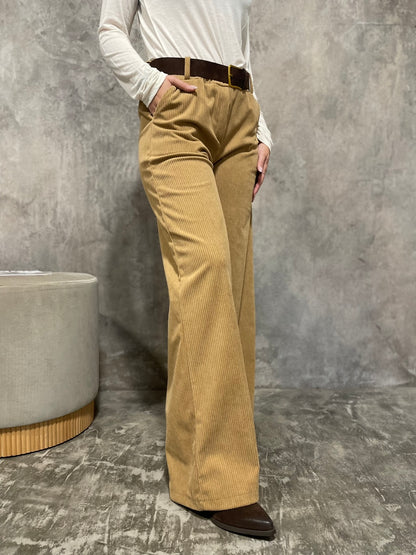 Pantalone Velluto Cammello