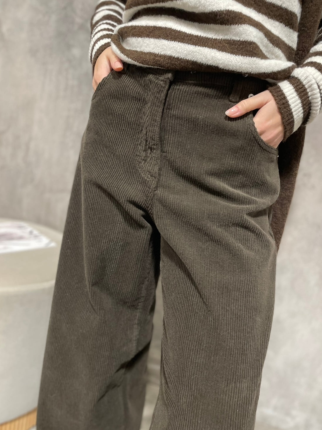 Pantalone Velluto Moro