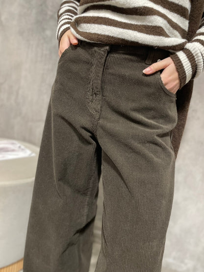 Pantalone Velluto Moro