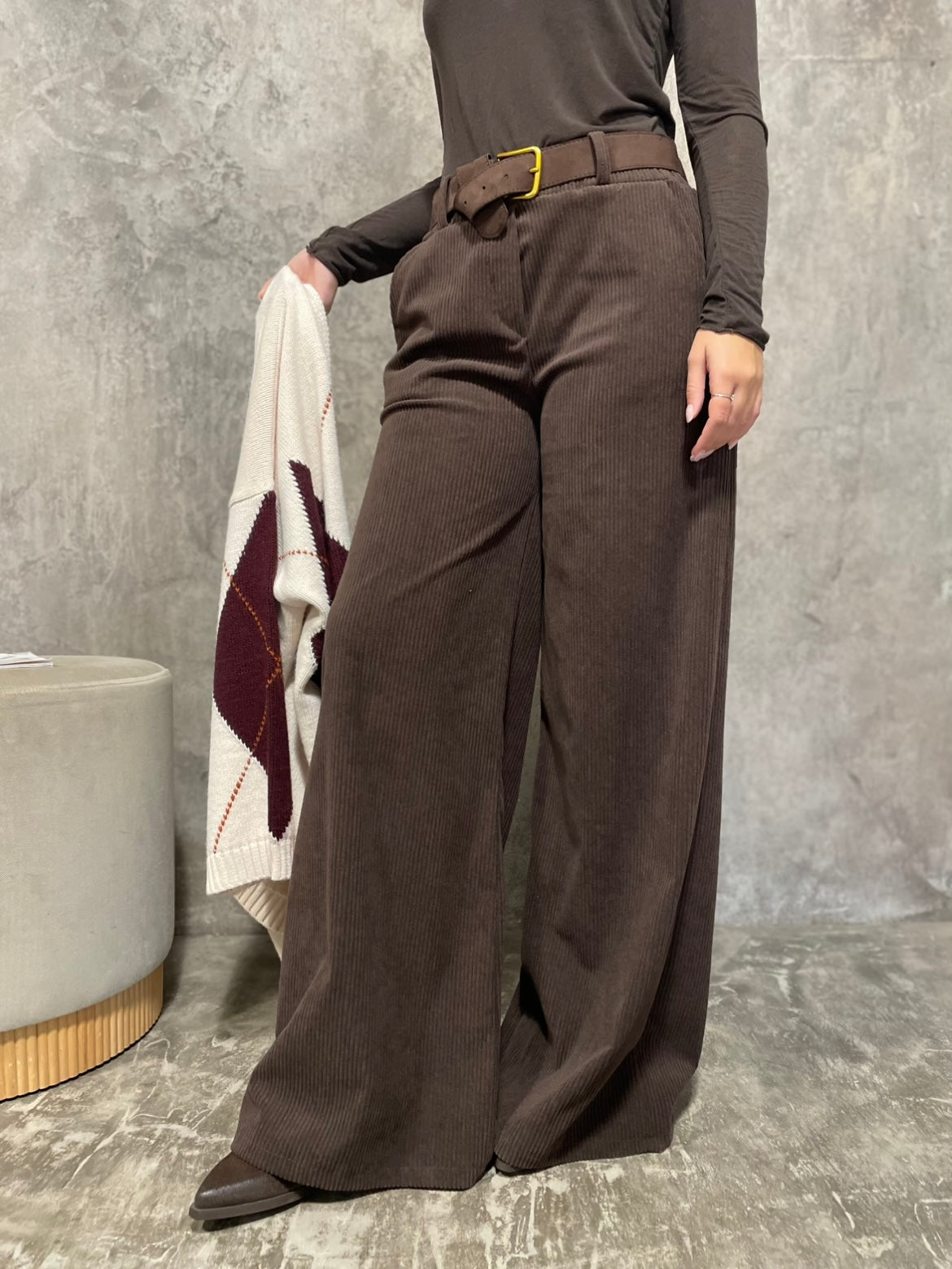 Pantalone Velluto Moro