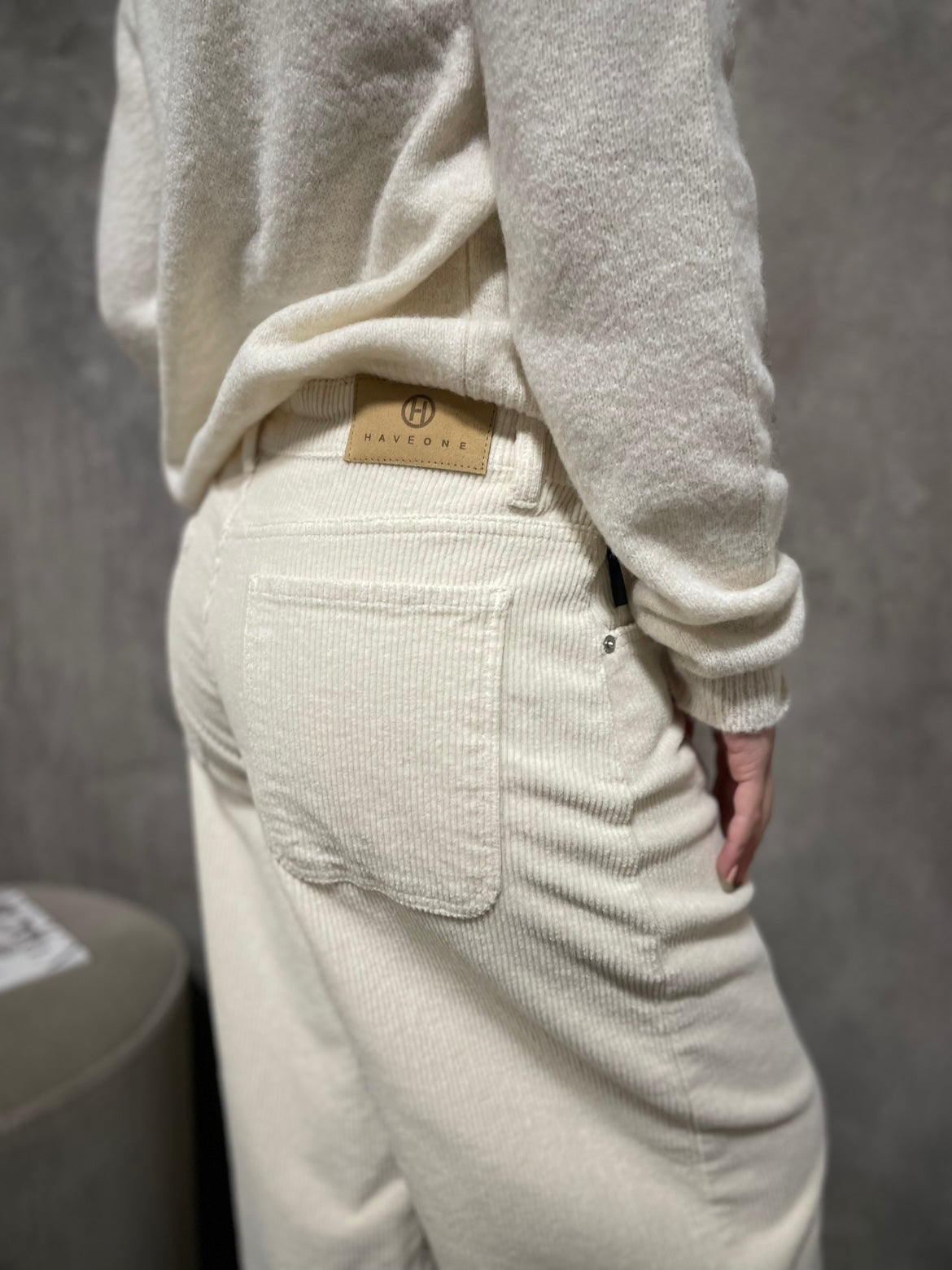 Pantalone Velluto Panna