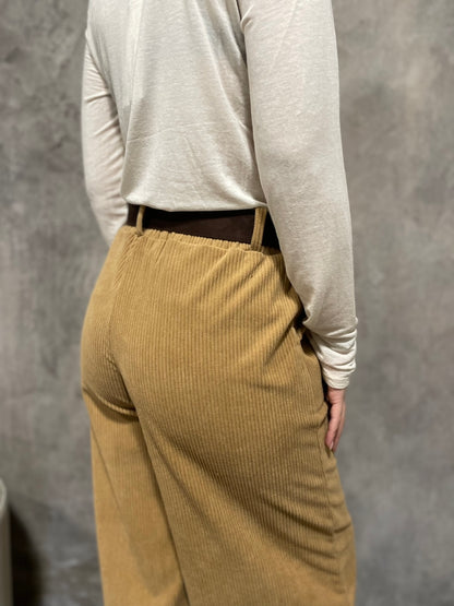 Pantalone Velluto Cammello
