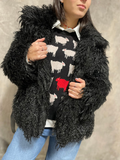 Ecopelliccia Mongolia Nera