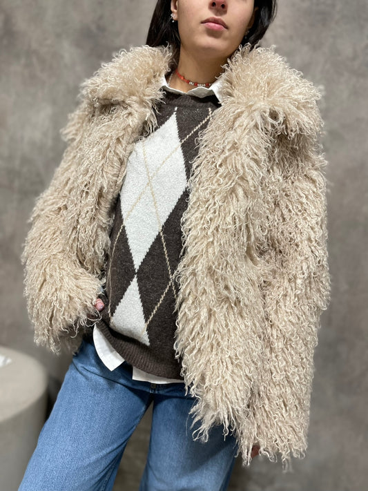 Ecopelliccia Mongolia Panna