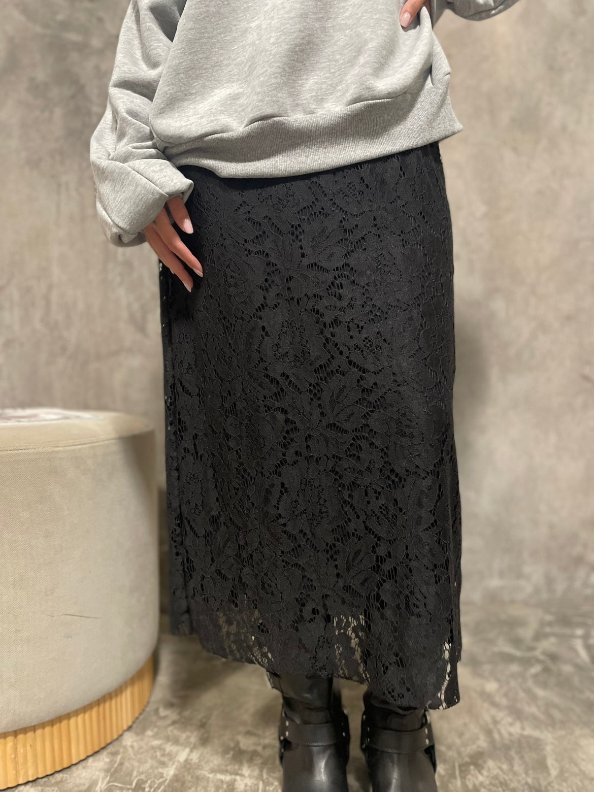 Set Felpa/Abito Grigio