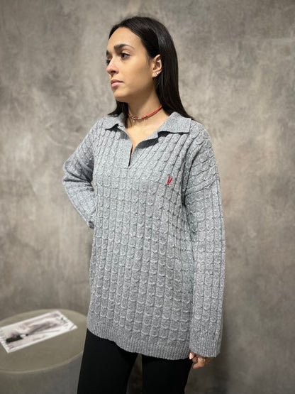 Polo Jumper Grigio