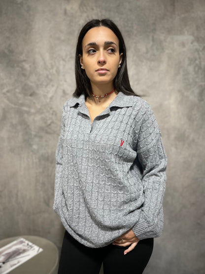 Polo Jumper Grigio