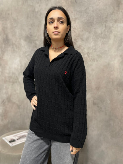 Polo Jumper Nero