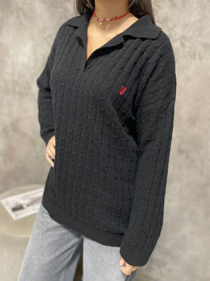 Polo Jumper Nero