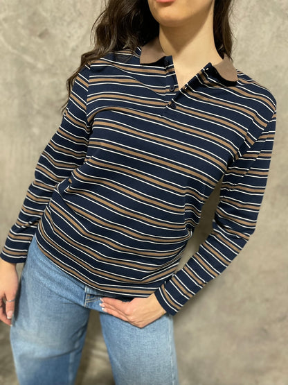 Polo Righe Blu