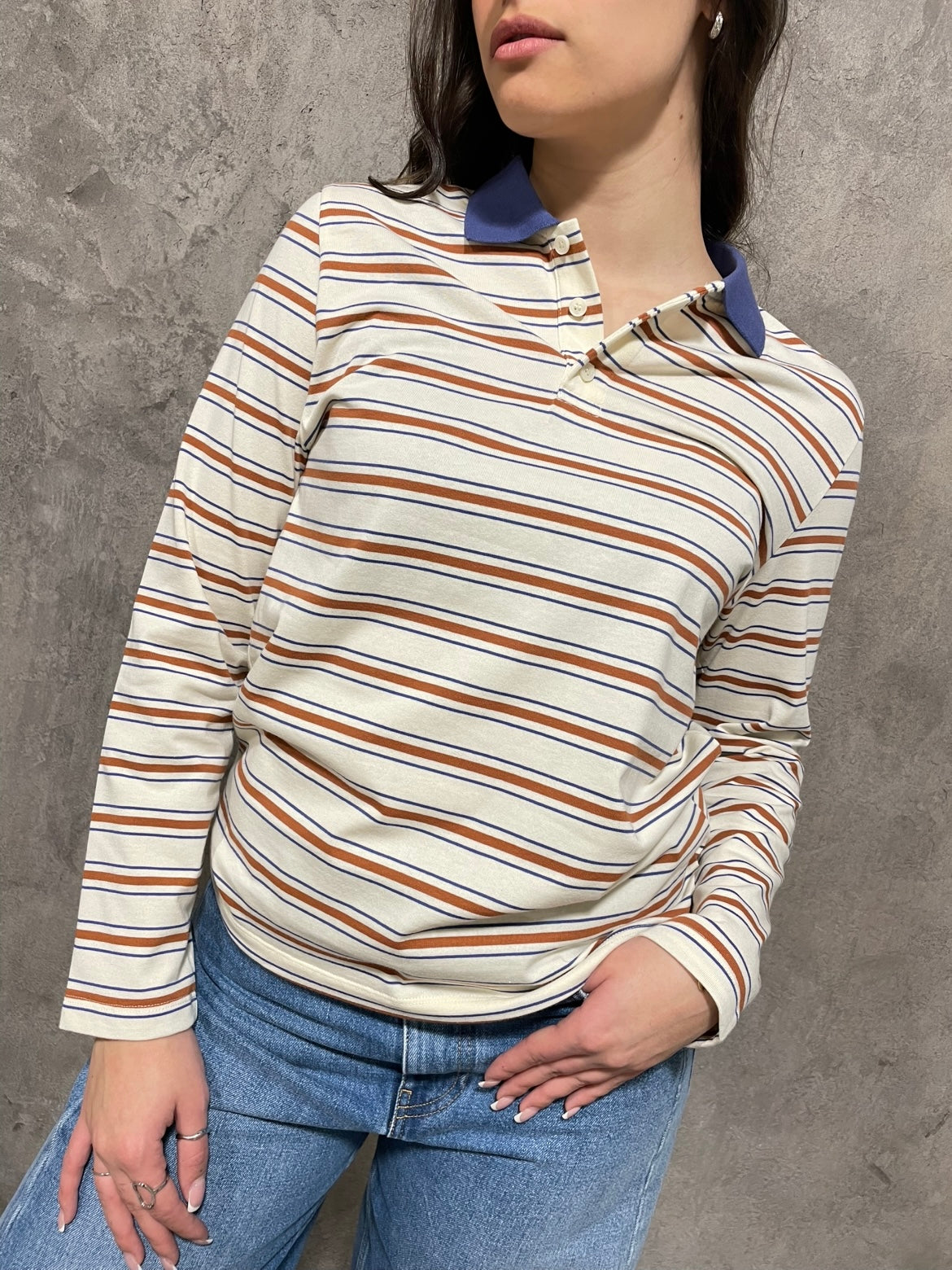 Polo Righe Panna