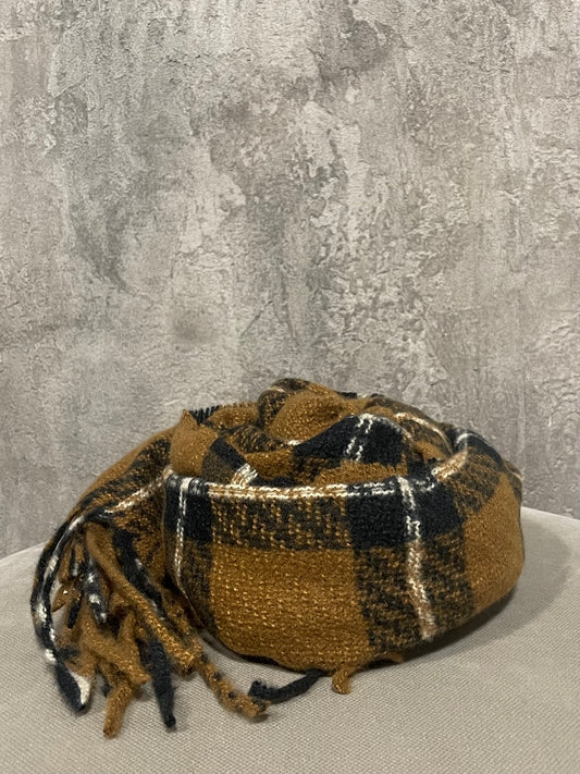 Sciarpa Check Camel