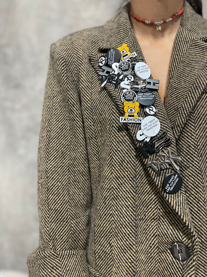 Blazer Spigato Spille