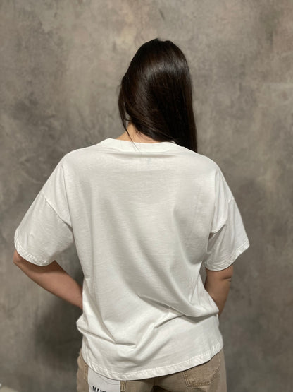 T-shirt Fiori Over