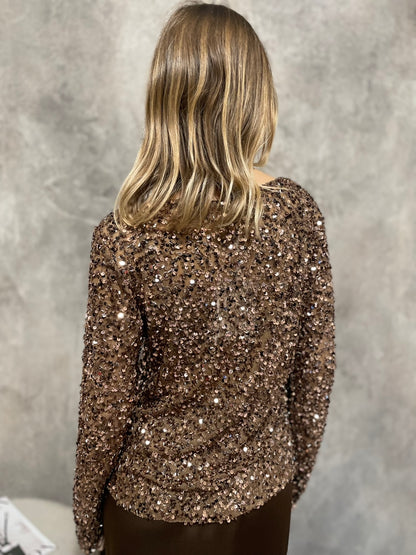 T-shirt Paillettes Moro