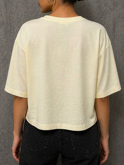 T-shirt Paillettes Gialla