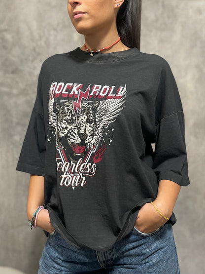 T-shirt Stampa Grigio