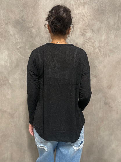 T-shirt Lurex Nero