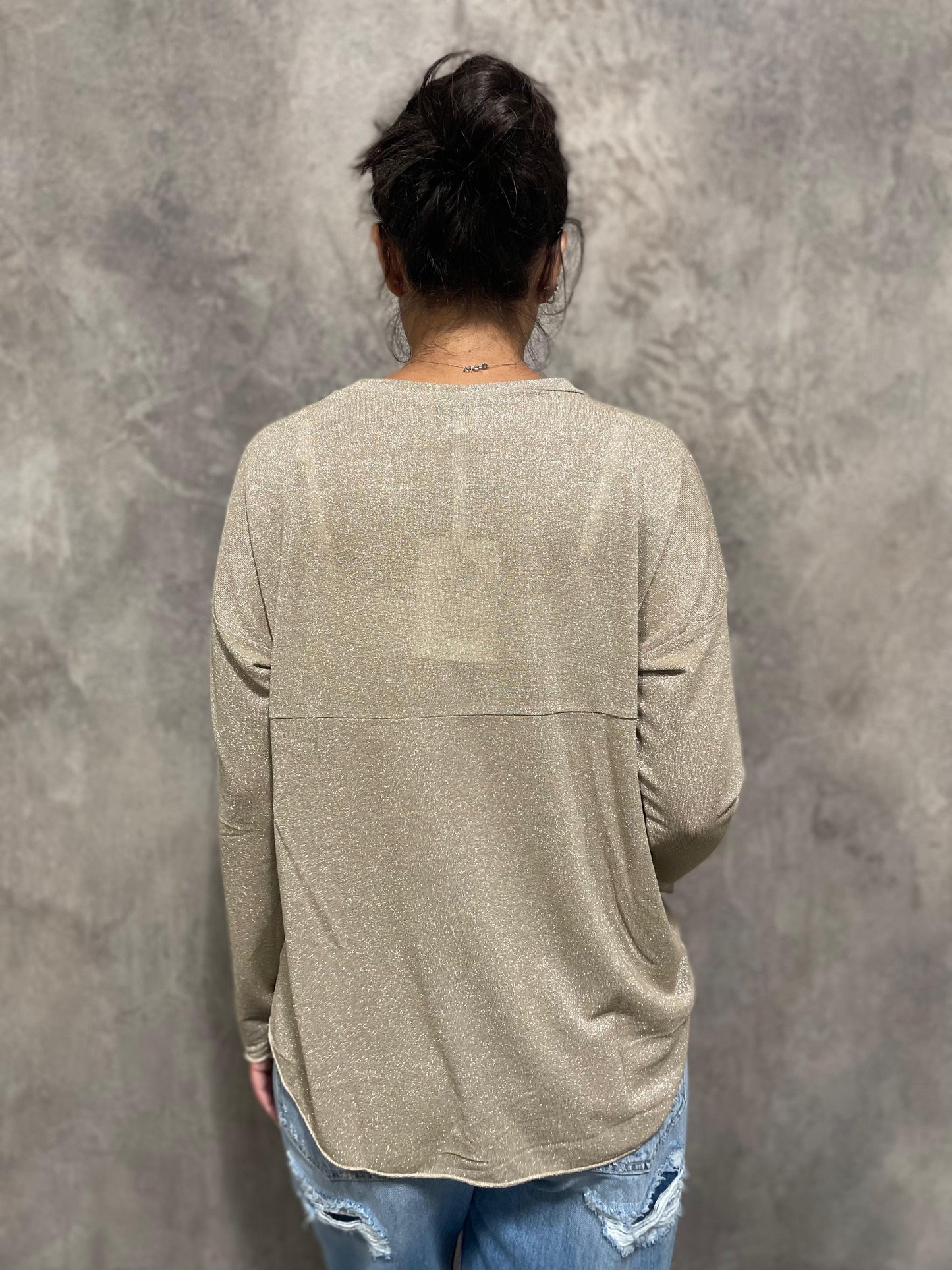 T-shirt Lurex Oro