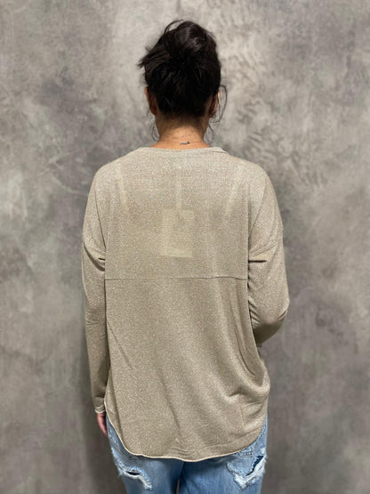 T-shirt Lurex Oro