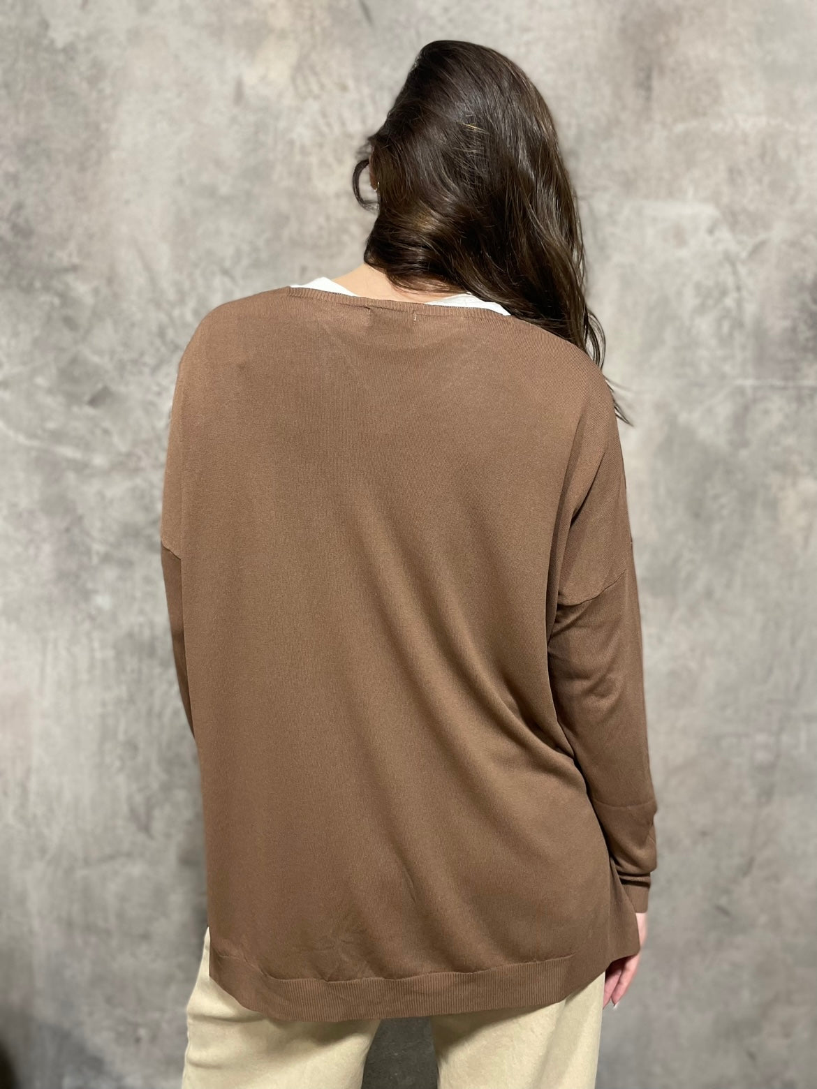 Maglia Scollo V Moro