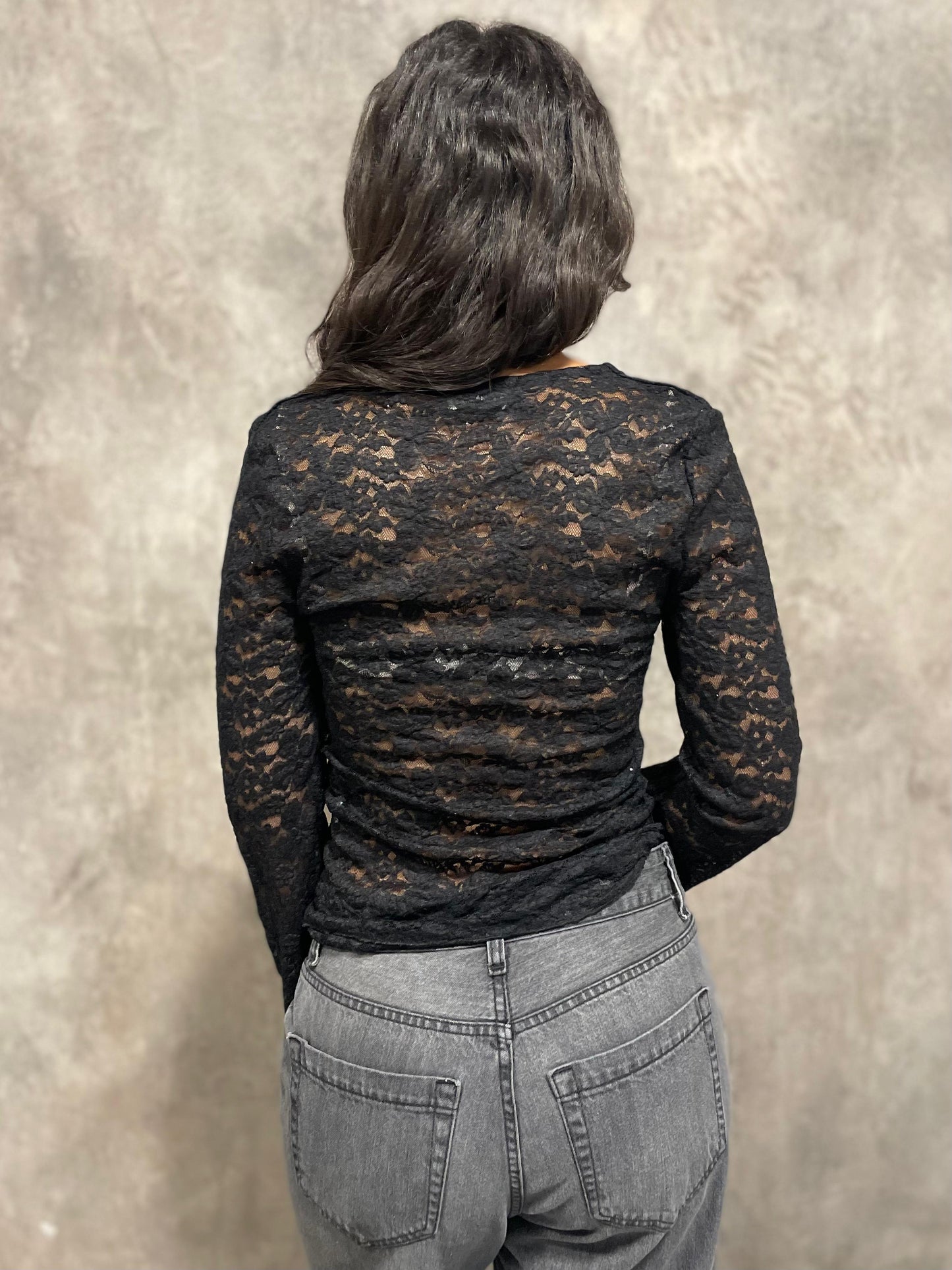 T-shirt Pizzo Nera