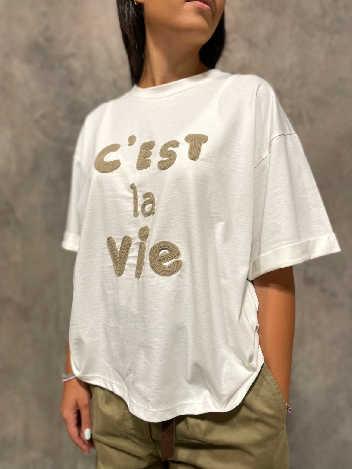 T-shirt Ricamo Bianca