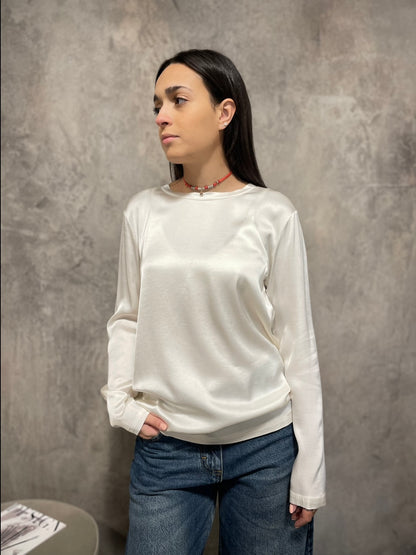 T-shirt Viscosa Panna