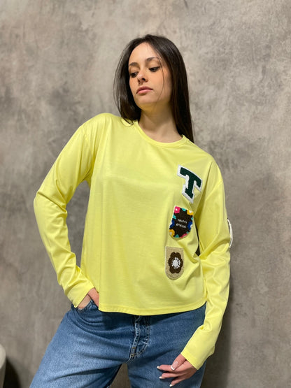 T-shirt Patch Gialla