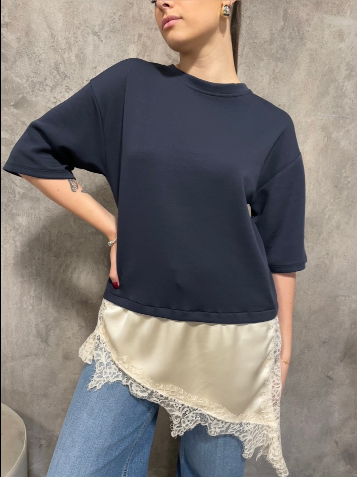 Felpa Leggera Blu