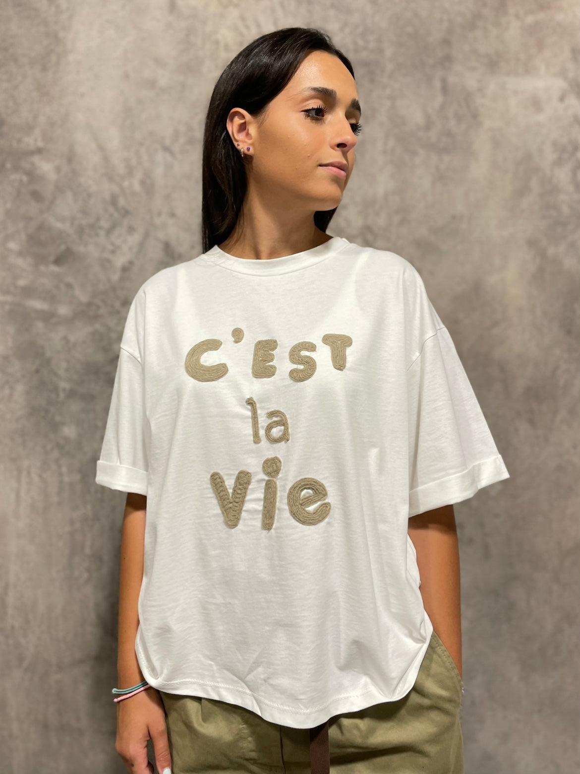 T-shirt Ricamo Bianca