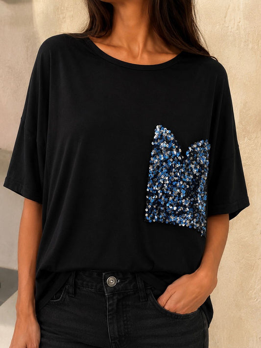 T-shirt Over Paillettes