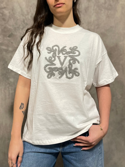 T-shirt Logo Grigia