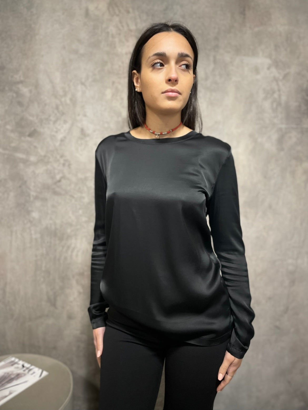 T-shirt Viscosa Nera