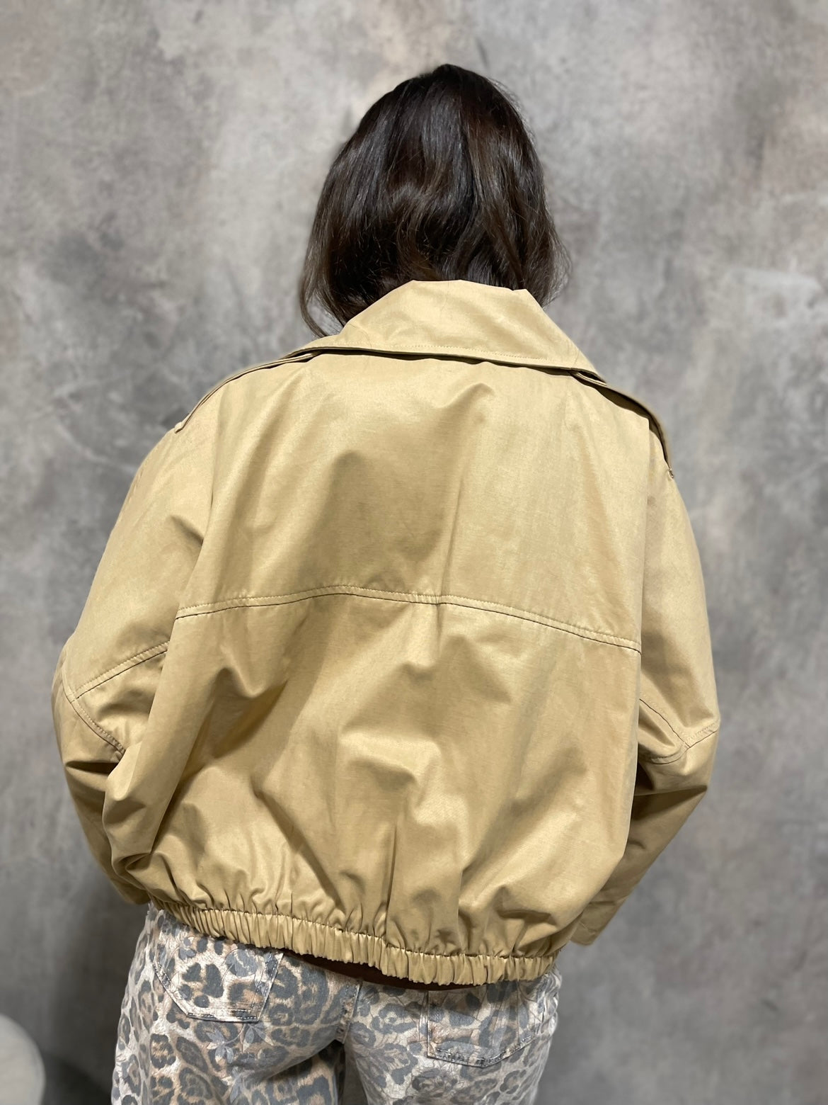 Trench Corto Beige