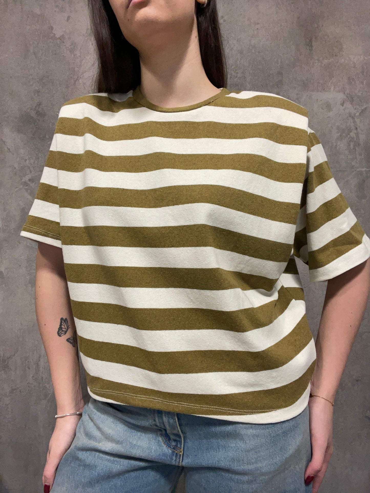 T-shirt Spalloni Righe