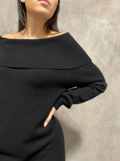 Abito In Maglia Nero