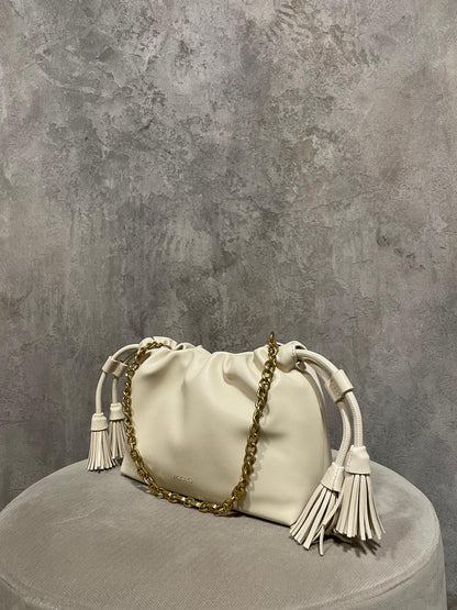 Borsa Tassel Small Panna