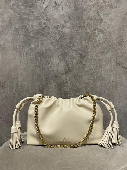 Borsa Tassel Small Panna